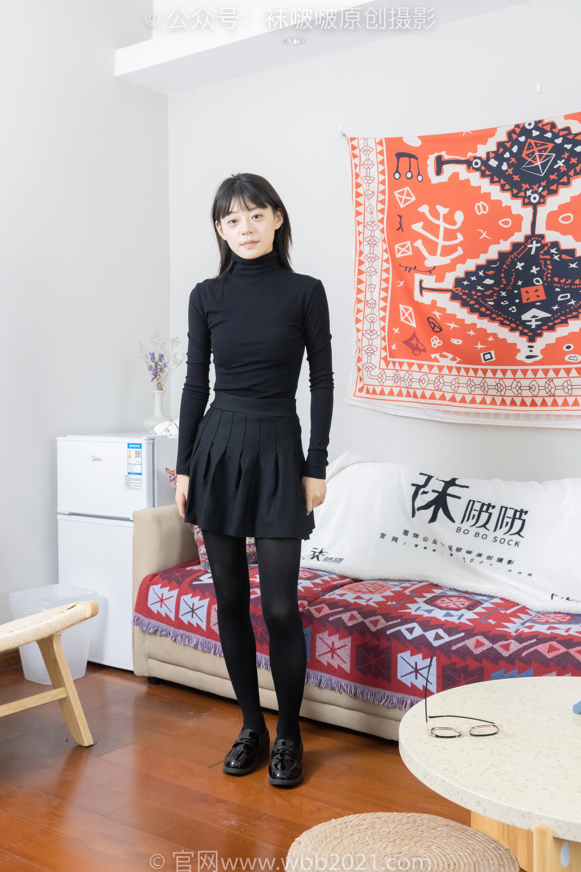 [BoBoSocks袜啵啵] NO.466 糯米-皮鞋、厚黑丝（花絮版） 1