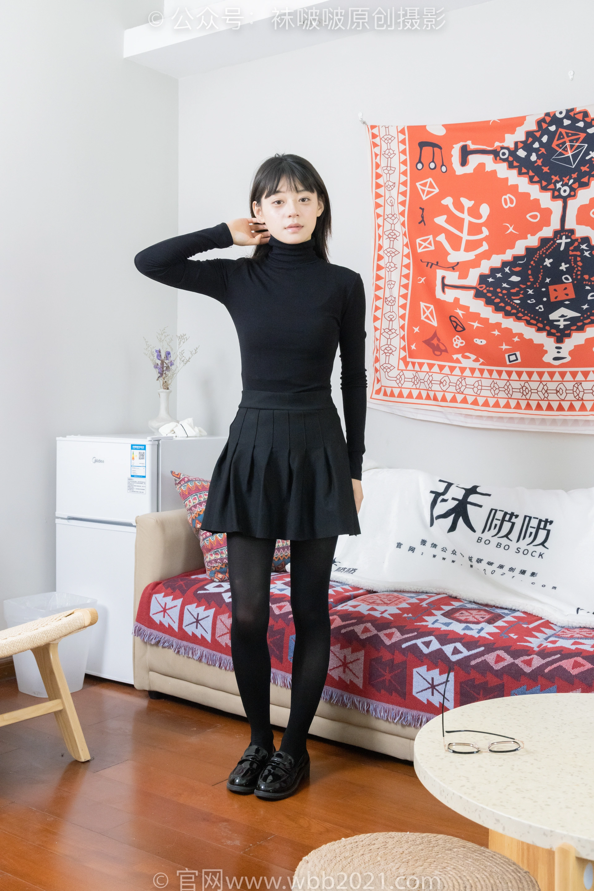 [BoBoSocks袜啵啵] NO.466 糯米-皮鞋、厚黑丝（花絮版） 3