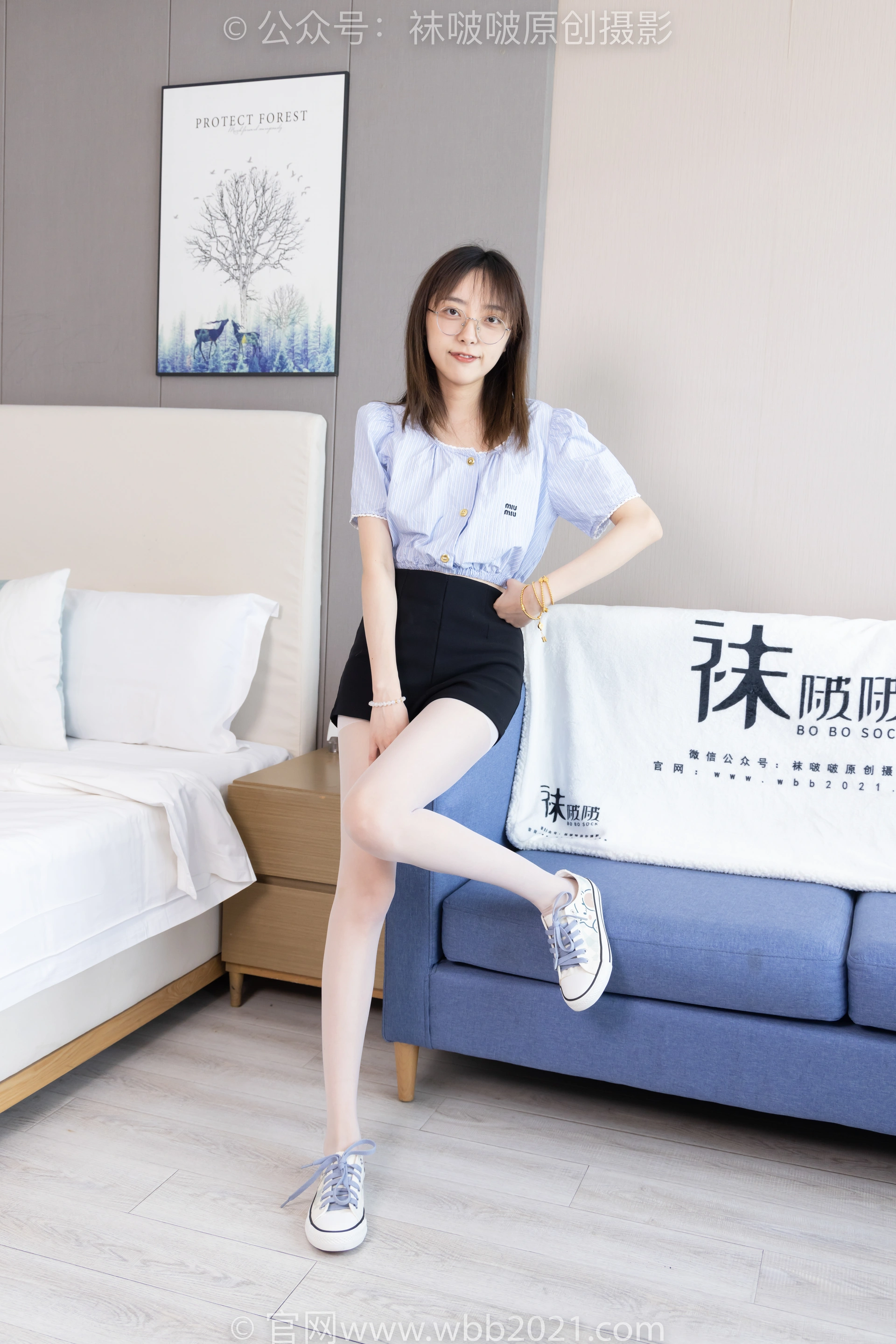 [BoBoSocks袜啵啵] NO.467 稚予-板鞋、白丝（花絮版） 3